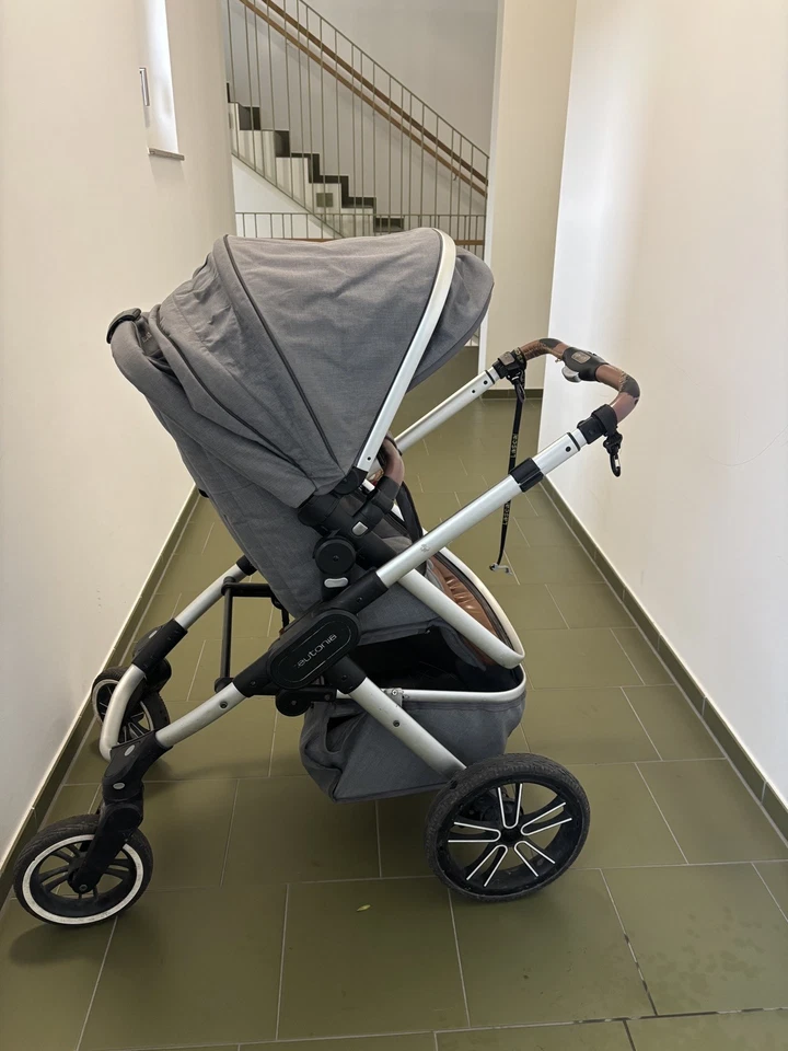 Teutonia Trio Kinderwagen Melange Grey - Bild 2 von 4