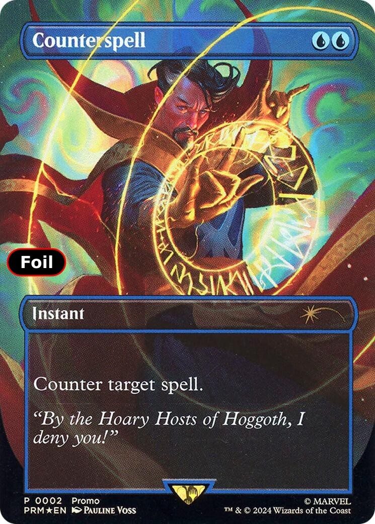 Foil Counterspell (0002) - 2 - NM - Media Promos