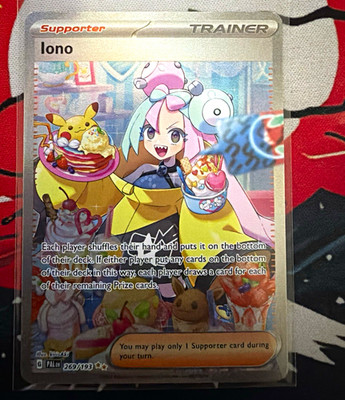 The Pokémon Company Iono 269/193 SV02 Paldea Evolved SIR Full Art Holo ENG