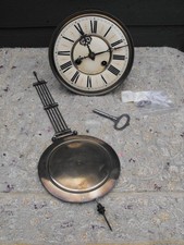 Antique Vienna Wall Clock Movement Clock Works Well with Key Pendulum Dial Gong