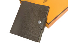 Hermes Ulysse Mini Notebook Cover Dark Brown Leather Day Planners Boxed Women's