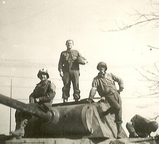 RARE! US Army Soldiers & Medic on KO'd German Pzkw.V Panther Panzer Tank!!!