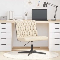 BüRostuhl Drehbar Creme Stoff