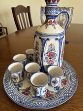 Set Liquore Ceramica Cecoslovacchia