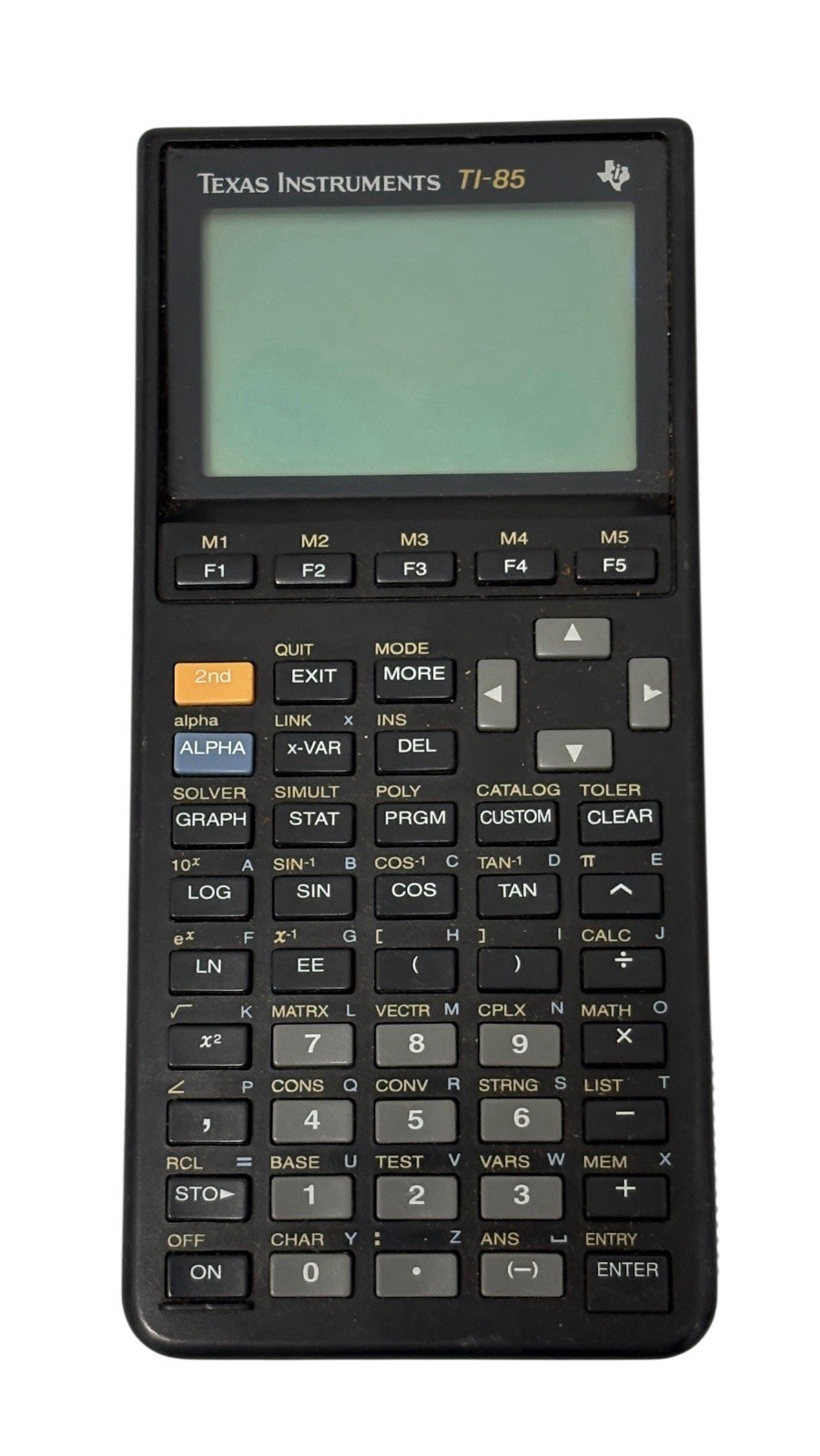 Texas Instruments TI-85 Black Graphing Calculator No Cover Untested