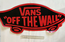 AUTHENTIC JUMBO Vans "Off The Wall" Large Skateboard Ramp, Trailer Sticker Decal