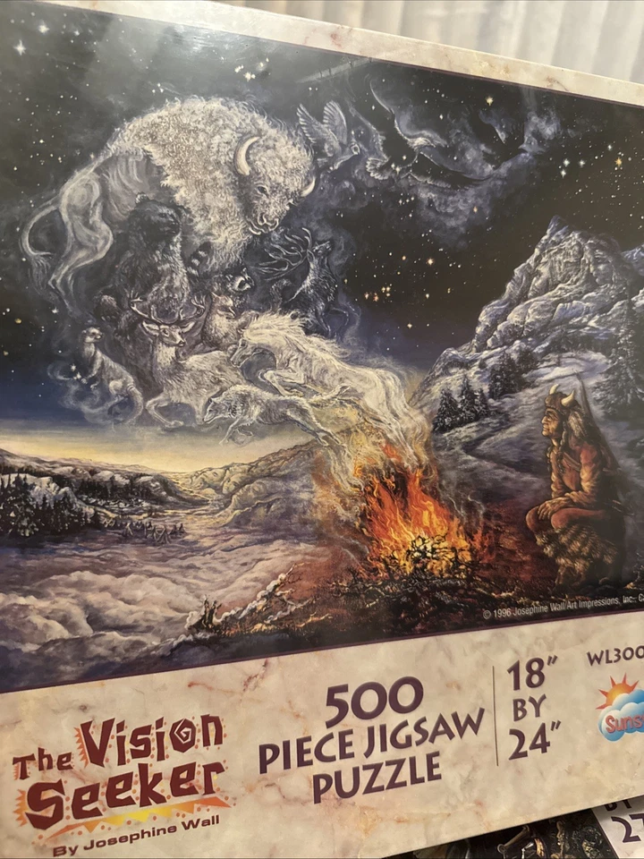 RARO ROMPECABEZAS DE PARED SUNSOUT THE VISION SEARKER JOSEPHINE DE COLECCIÓN 500 PIEZAS 18" X 24" Foto 3 de 4