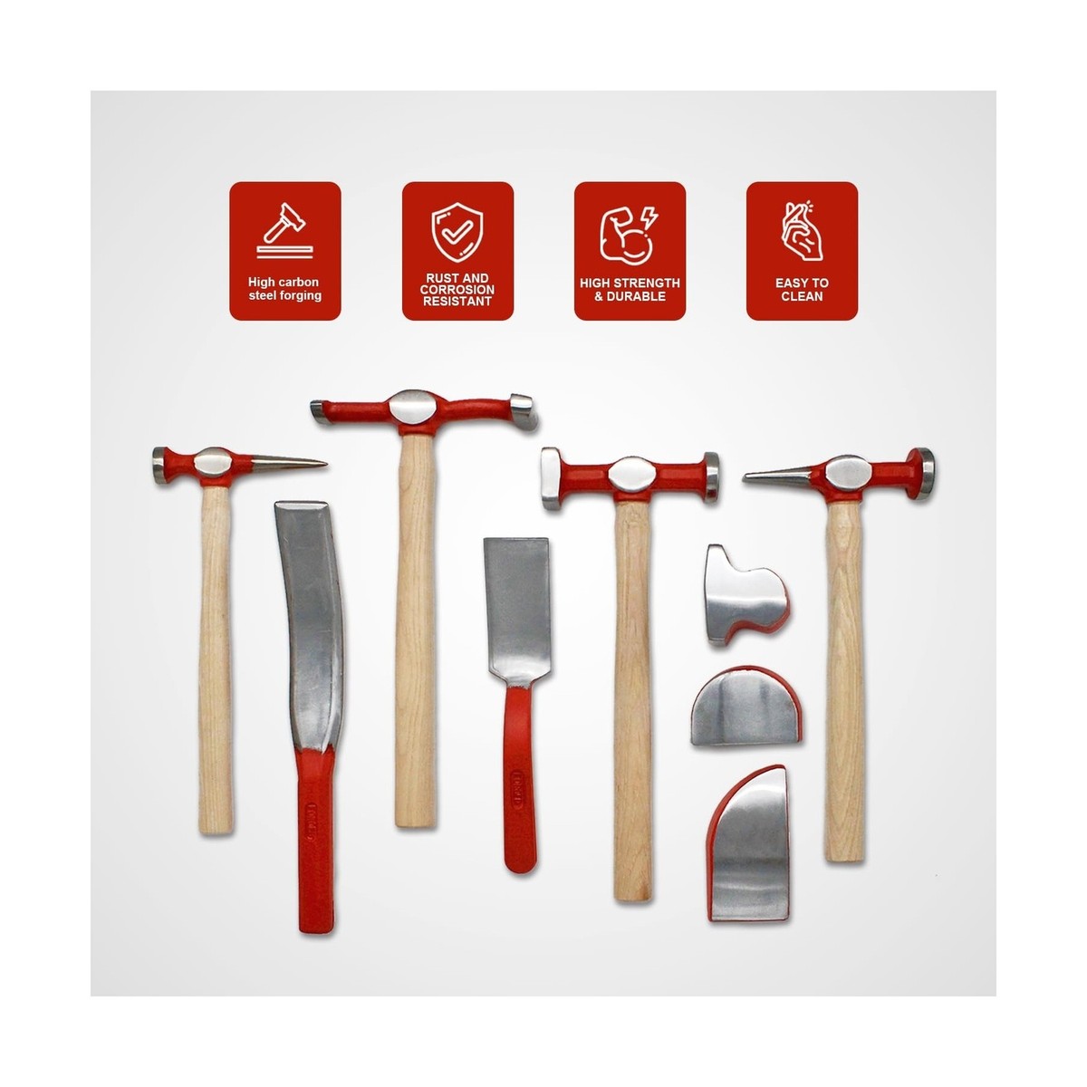20-Pack High-Carbon Steel Hammer Wedges – Tool Repair Accessory For Fixing Loose Wooden Handles – Sturdy, Durable, Easy To Install