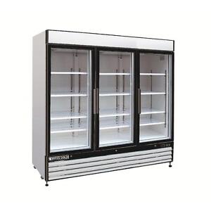 Maxx-Cold-MXM3-72R-Refrigerator-Triple-3-Glass-Door-Reach-In-Cooler-Merchandiser