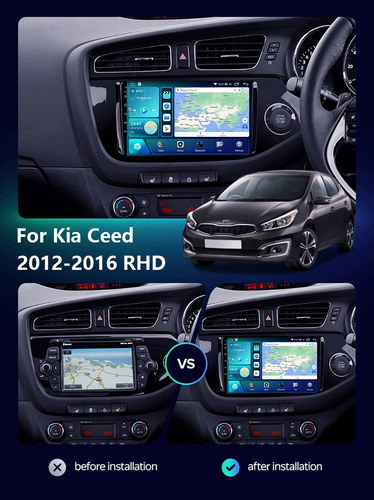 Para KIA CEED JD 2012-2017 Android 14 Coche Estéreo CarPlay GPS Navegación por satélite DAB+DSP 64 GB - Imagen 2 de 18