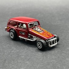 Zee Toys 1935 35 Chevy Modified Dirt Track Race Car Red Graphics Diecast 164