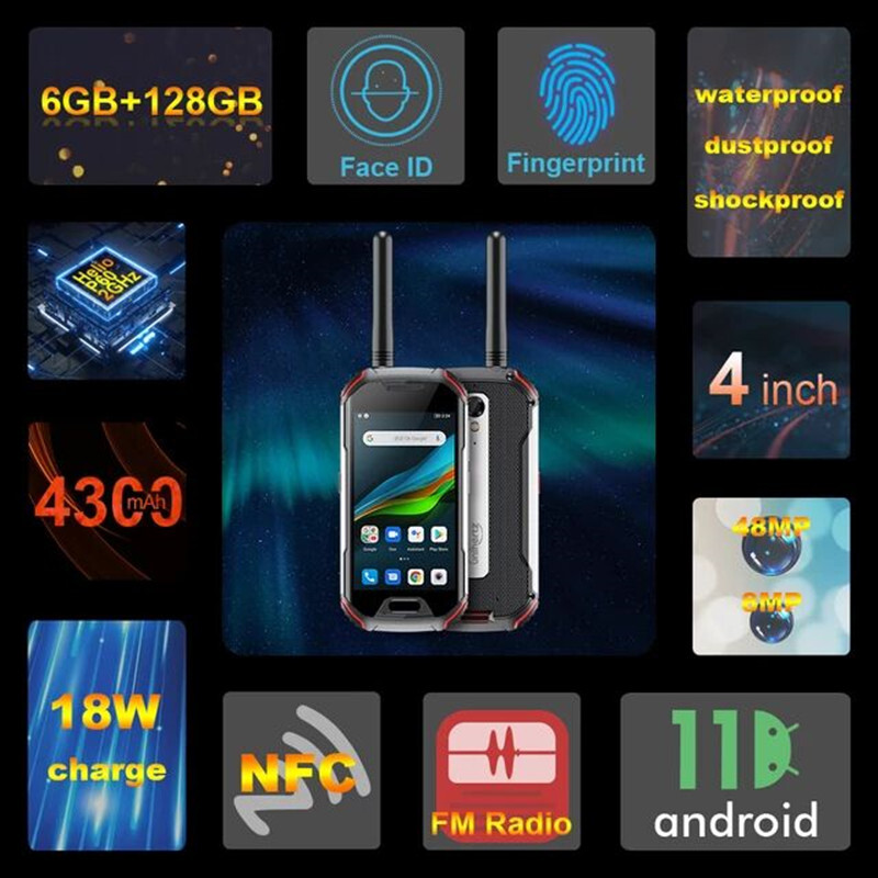 希少　限定1 Unihertz atom XL 新品 Unihertz Atom XL - 4 インチ トランシーバー頑丈なスマートフォン