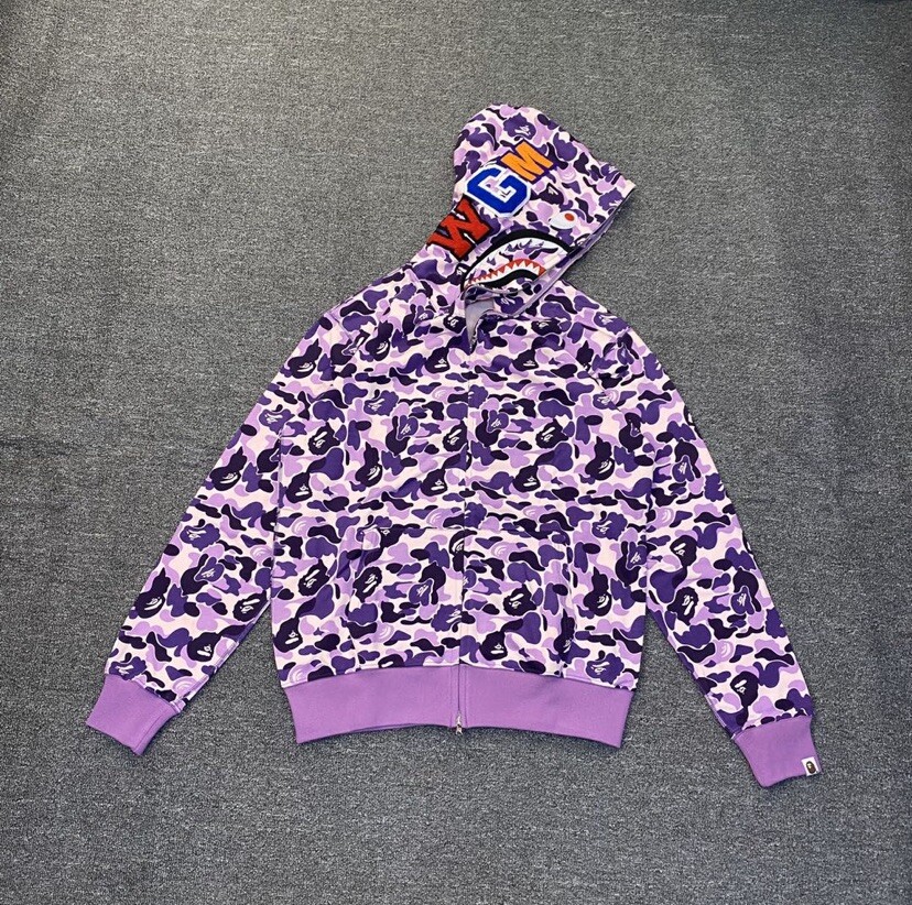 BAPE TAIPEI CITY CAMO SHARK FULL ZIP 