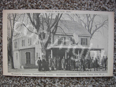 CAMP DIX NJ-COLD WATER INN-WCTU-SOLDIER RECREATION-NEW JERSEY-ARMY  FORT-MILITARY | eBay