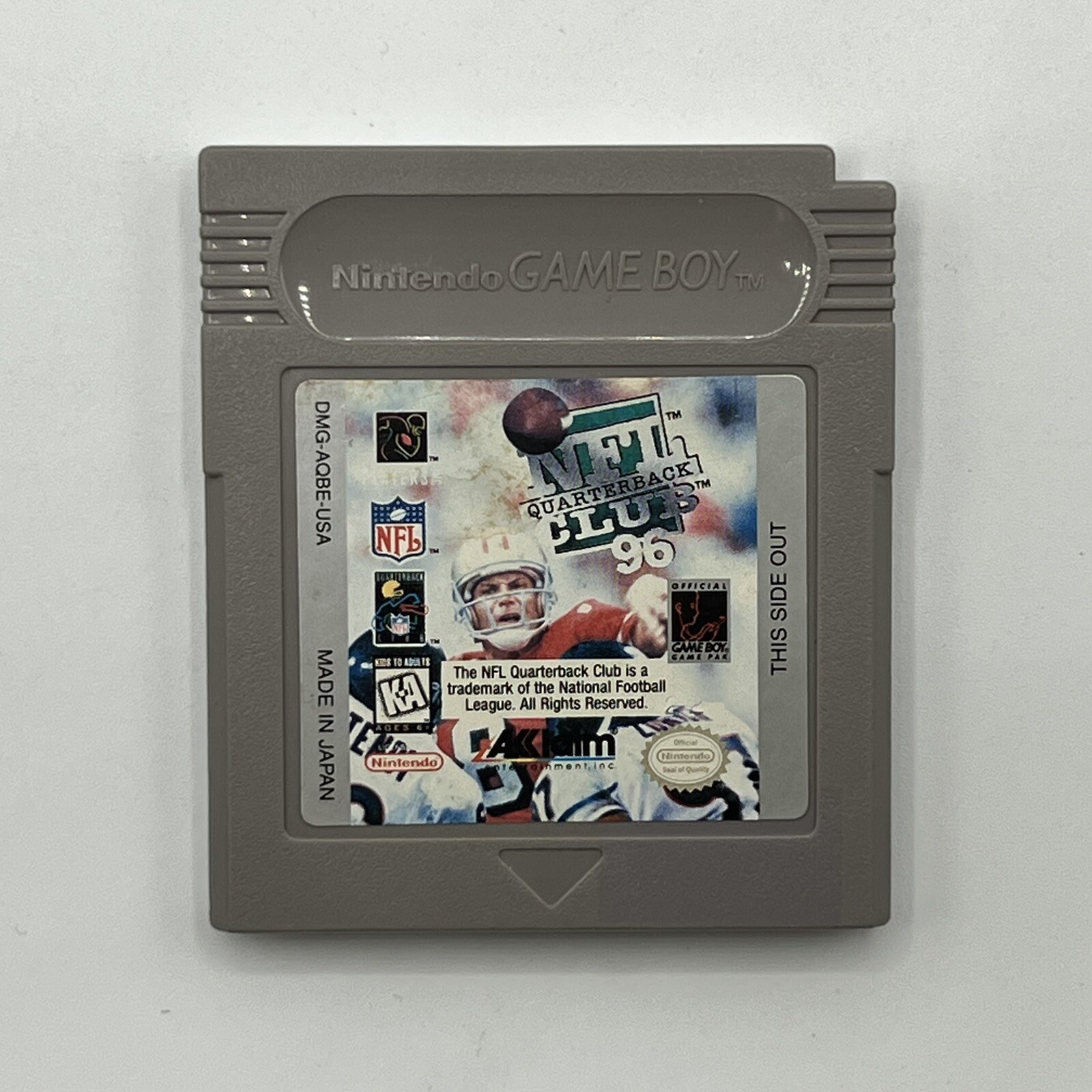 Nintendo Game Boy NFL Quarterback Club 96 Official Tested & Working Acclaim 1995