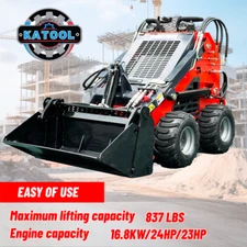 KATOOL New Mini Skid Steer Track Loader 23 HP RATO Engine EPA Electric Start