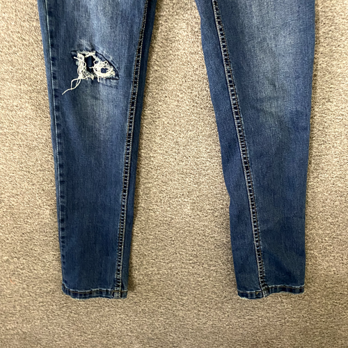 SILVER Jeans Girls Size 14 Blue Cairo Skinny Leg Distressed Denim Jeans - Picture 5 of 12