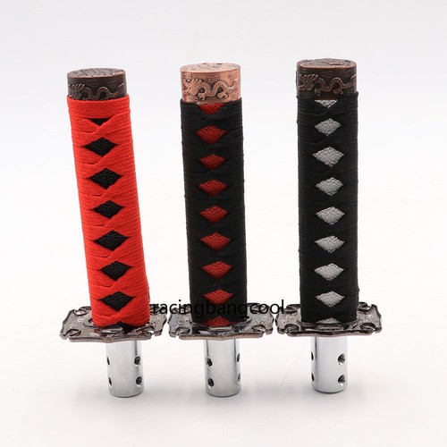 15CM Racing Black Samurai Sword Shift Knob Shifter Katana Metal Gear Shift Knob - Picture 4 of 8