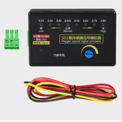 S03 4-Wire Oxygen Sensor Signal Simulator 0.2-0.8V Adjust Voltage for Auto OBD-