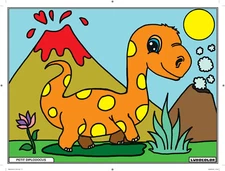 Table Velvet To Coloring For Child Small Diplodocus