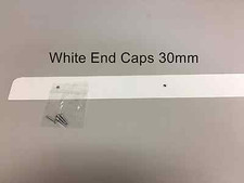 Kitchen Worktop Edging Trim WHITE END CAP 30mm with screws. BARGAIN OFFER