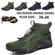 Men's Hiking Shoes Non-Slip Walking Trekking Camping Sneakers Outdoor Running