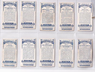 Players Cigarette Cards Set Of 25 Minatures In Plastic Sleeves | eBay UK Players Cigarette Cards Set Of 25 Minatures In Plastic Sleeves | eBay UK