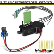 Blower Motor Resistor Kit w/ Wire Harness for Chevy Express 1500/2500/3500 Front