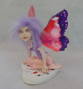Fairy-Doll-OOAK-Art-Fantasy-Handmade-Fairies-Sculpture-Elf-Sculpted-Polymer-Clay