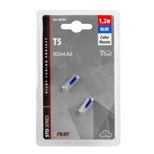 COPPIA LAMPADE LAMPADINE T5 ZOCCOLO IN VETRO PER AUTO INTERNO BLU 1.2W SPECIALI