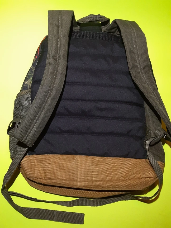 Mochila Case Logic Floral Selva Tropical Verde Caqui Lona Escuela Laptop Bolso Foto 4 de 4