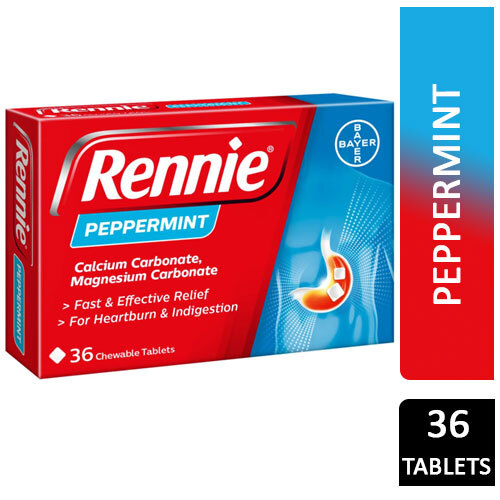 Rennie SPEARMINT, PERPERMINT chewable Tablets 36, 72 tablet eBay