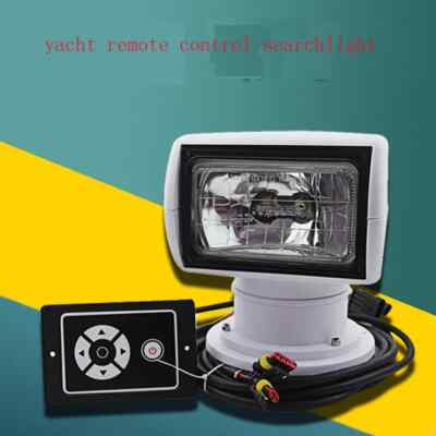 Marine Searchlight 360 Degree Remote Control Rotating 12V24V Spotlights