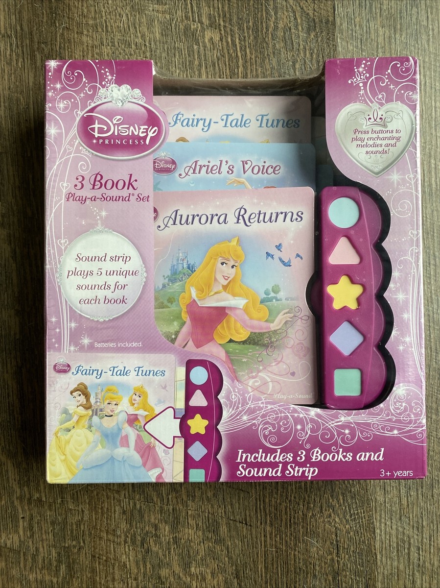 Disney Princess 3 Book Play-a-Sound Set Fairy-Tale Tunes | eBay
