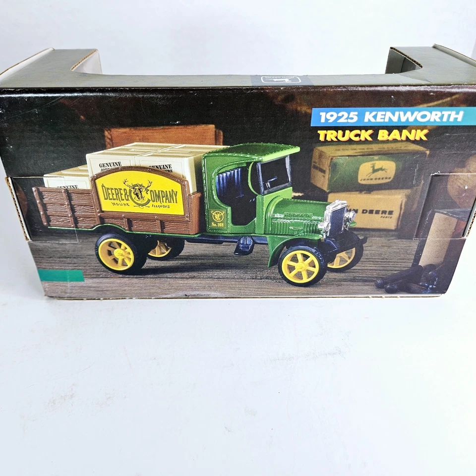 Ertl 约翰迪尔 1925 年 Kenworth 压铸金属银行带钥匙送货卡车 1/30 美国 — 第 4/4 张图片