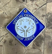 Special Olympics New Jersey Blue Medal Medallion Award