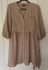 womens tunic SHIRT DRESS button up style. SIZE M (size 8-10)