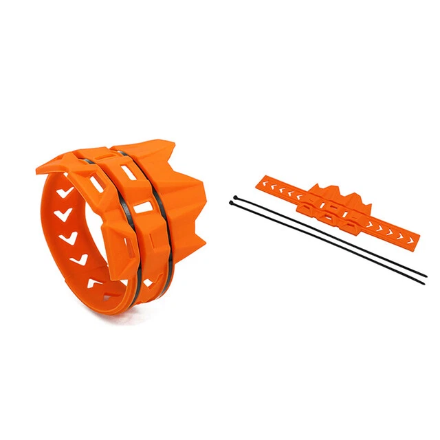 Protector silenciador silenciador tubo escape moto para Honda Yamaha naranja Foto 2 de 4