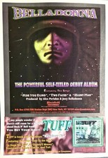 JOEY BELLADONNA / ANTHRAX / TUFF 1995  SELF TITLED LP / ALBUM MAGAZINE PRINT AD 