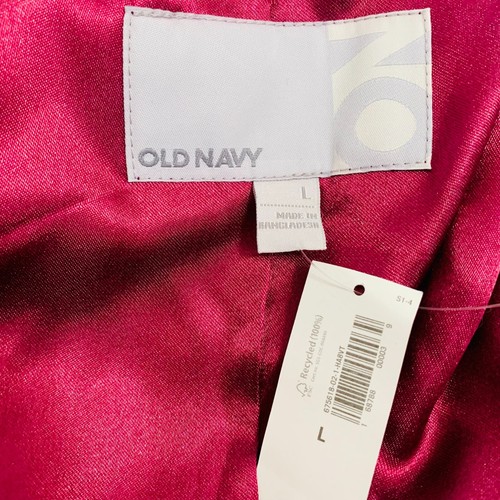 OLD NAVY WAFFLE WEAVE WOOL BLEND LONG PEA COAT - Picture 8 of 9