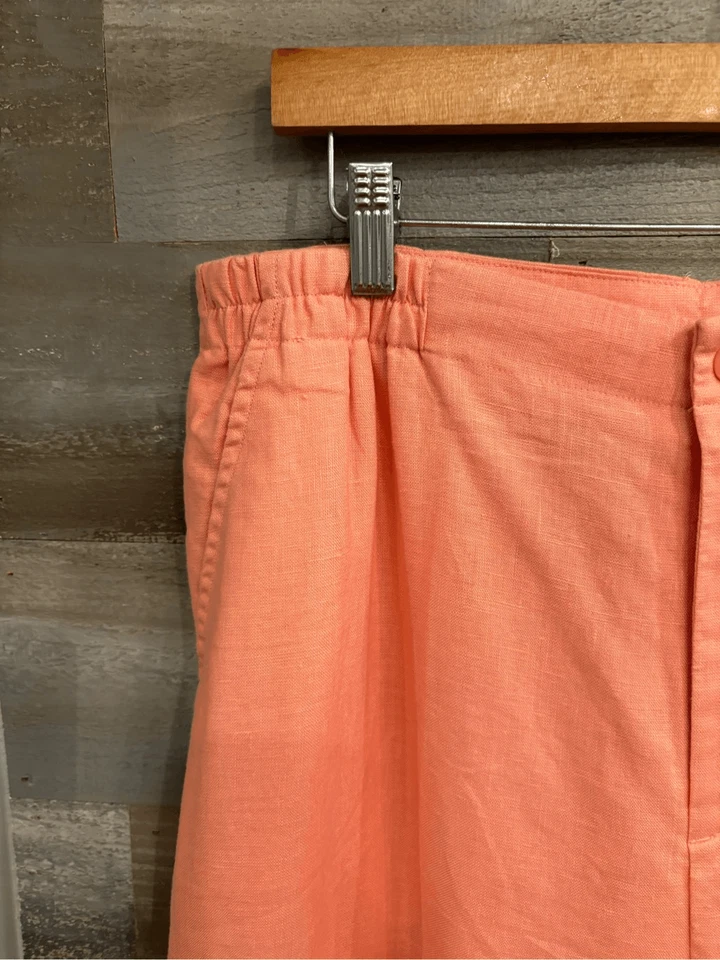 Bagatelle 14 новый с Ярлыками персиковый льняной плиссированные талии платье брюки с боковыми карманами - Изображение 3 из 4