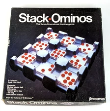 1978 Stack Ominos Game The Three Dimensional Domino Game 4426 Pressman Complete!
