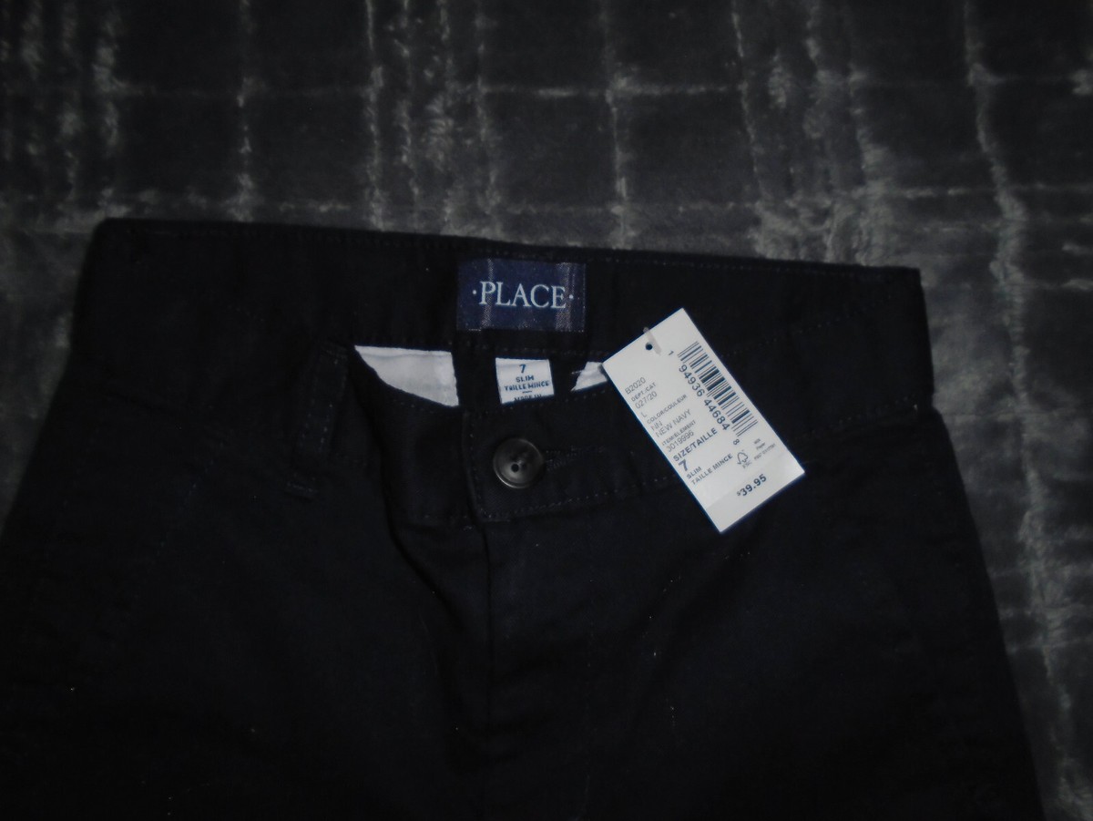 The Children's Place Boys Slim Size Uniform Chino Pants, New, New
