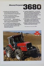 prospectus Massey ferguson tracteur MF 3680 traktor tractor trattore 