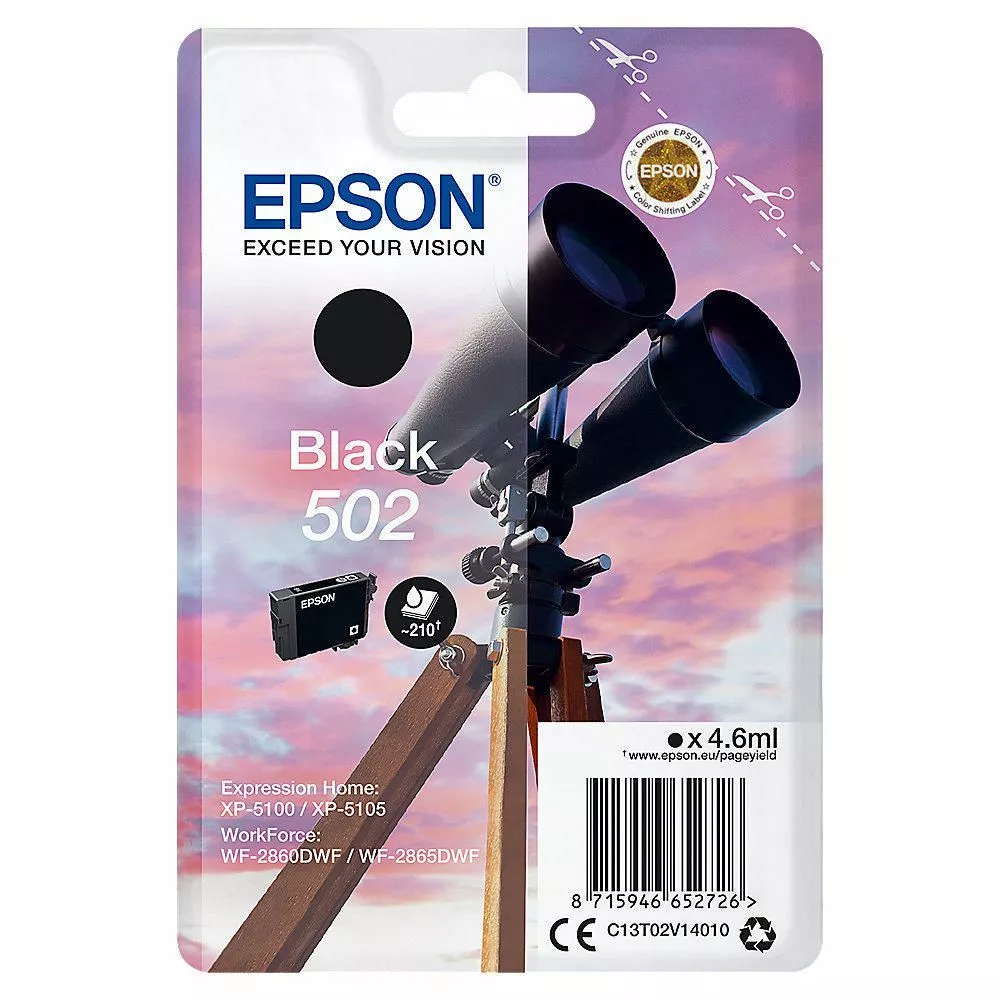 2 Jeux Cartouche Epson 502 XL pour Epson Expression Home XP-5100 XP-5105,  Epson WorkForce WF-2860 WF-2865