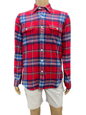 Polo Ralph Lauren Men's Multicolor Plaid Classic FIT Button Down Shirt NWT RED