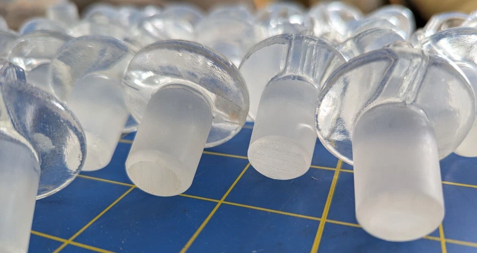 Lot (5) of Pyrex glass stoppers, size #19, Solid Dialhead, No.7661-19 - Image 3 of 4