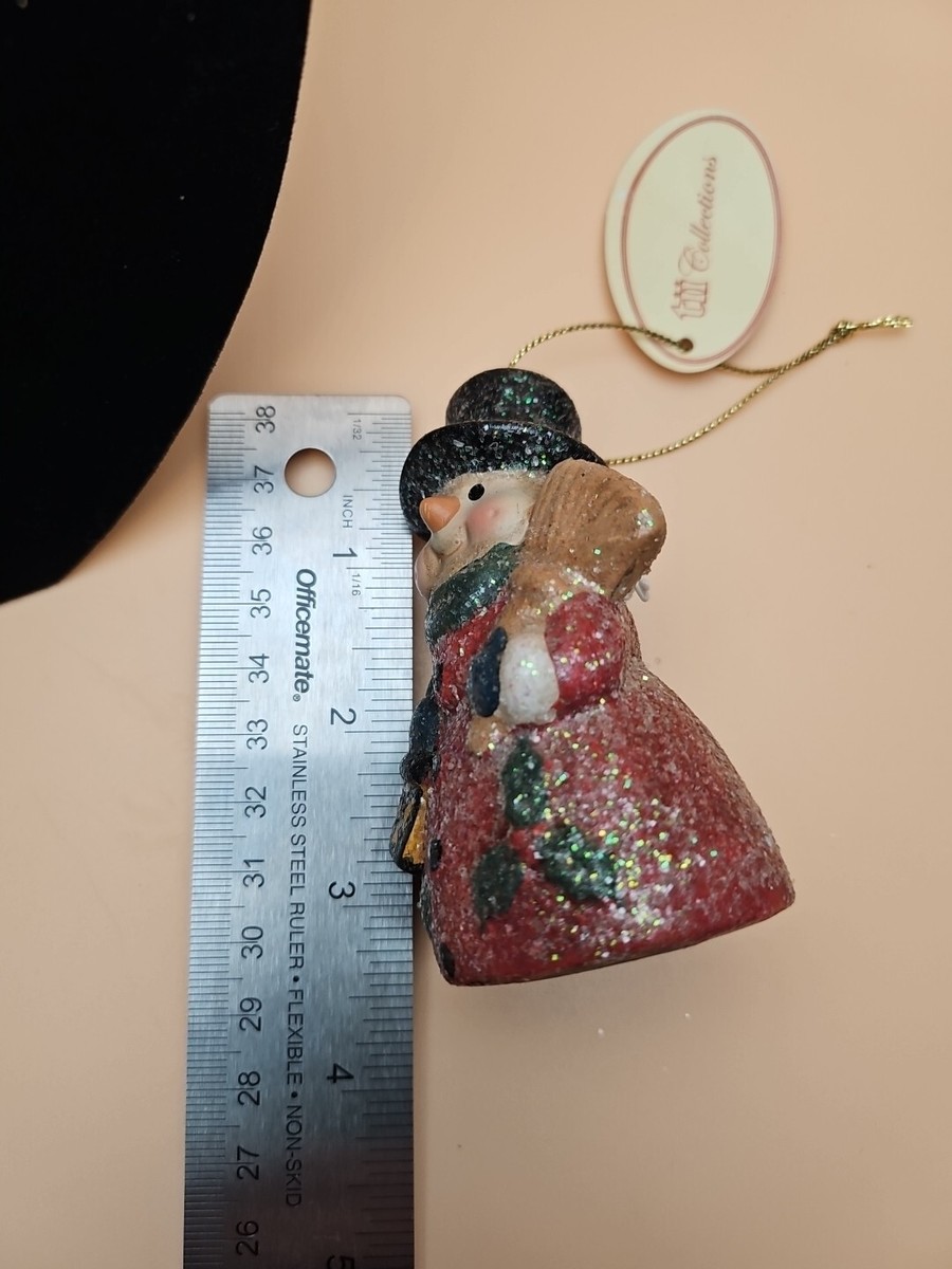 Tii Collections Ceramic Snowman Bell Christmas Ornament Tii Collections Ceramic Snowman Bell Christmas Ornament
