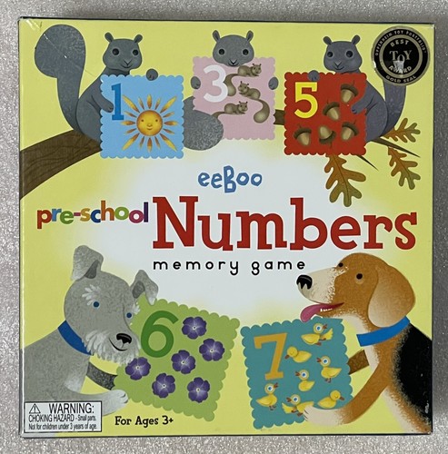 Eeboo pre-school numbers Memory Cards. 10 simple classic sets. - 第 1/1 張圖片