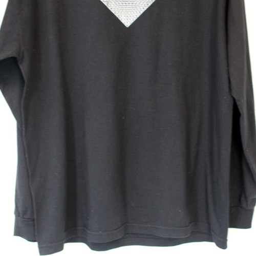 Black Scale Black 100% Cotton Sweatshirt T-Shirt XL made in USA - Picture 3 of 6